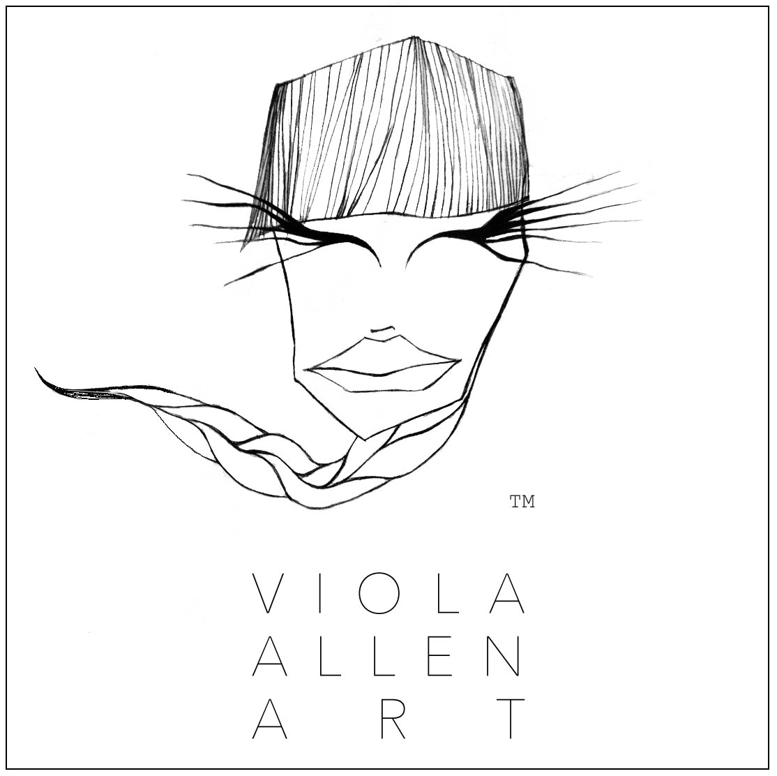 art viola j allen loco artista illustrazione volto